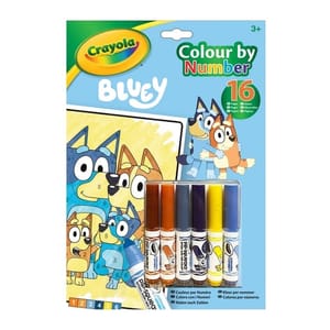 Crayola Colour by Numbers Bluey Colouring Book