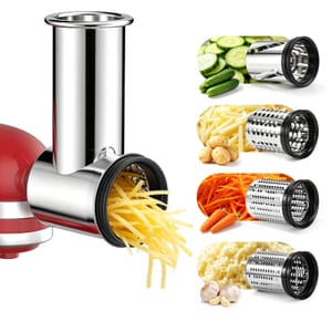 Stainless Steel Slicer/Shredder Attachment for KitchenAid Stand Mixer