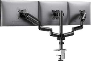 HUANUO Triple Monitor Mount for 13-27 Inch Screens with Tilt