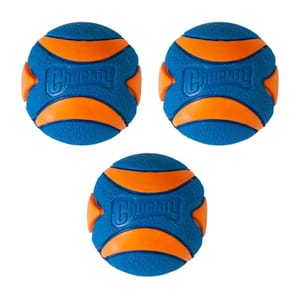 Chuckit! Ultra Squeaker Rubber Ball, Medium, 6.5 Cm (3-Pack)