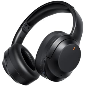 Vecibel Active Noise Cancelling Wireless Bluetooth 5.4 Headphones Black