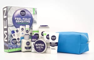 NIVEA Sensitive Skincare Collection - 7 Full Size Products & Wash Bag