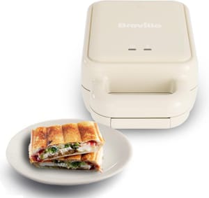 Breville Solo SnackMaster Mini Toastie Maker - Cream - VST103