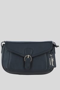 Ashwood Leather Doralina Real Leather Crossbody Bag - Black