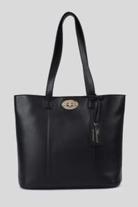 Ashwood Leather Elegante Firenze Real Leather Tote Bag - Black