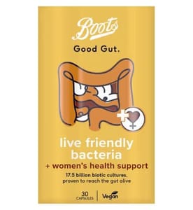 Boots Good Gut Live Friendly Bacteria Women's Health Support - 30 Capsules