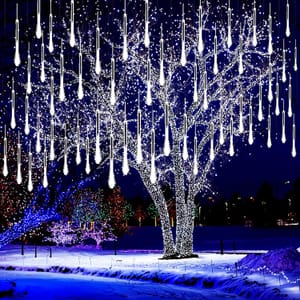 Kwaiffeo Outdoor Christmas Meteor Shower Lights for Xmas Decoration