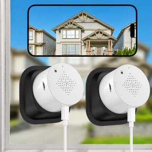 Septekon 2-Pack Window Security Cameras with No-Drill 18 Tilt Mount