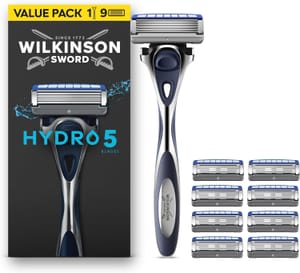 DEAL STACK - Wilkinson Sword Hydro 5 Razor Pack 9 Refills - £6.85 S&S Voucher