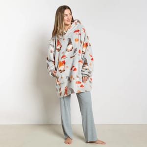 OHS Gonk Hoodie Blanket - Light Grey