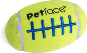 Petface Squeaky Rugby Tennis Ball Dog Toy - £2.45 S&S