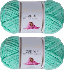 Utopia Crafts Cuddle Super Chunky Chenille Yarn Mint