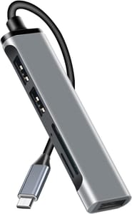 HIYAA USB-C 5-Port Hub with Micro SD/TF Slot