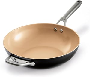 Ninja 28cm Ceramic Wok, Terracotta & Grey CW90928EUI