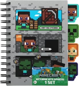 Paladone Officially Licensed Minecraft Notebook Set, A5 Spiral