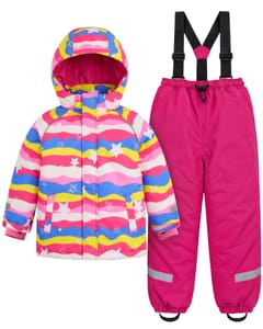Gogokids Kids Waterproof Ski Suit Set for 3-10 Years