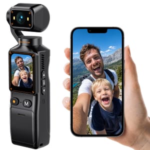 2K Pocket POV Vlogging Camera with 360 Rotating Lens
