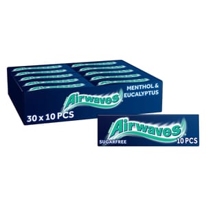 Airwaves Menthol Eucalyptus Sugar Free Gum Bulk 300 Pcs - £13.61 S&S Voucher
