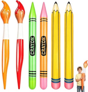 Giant Inflatable Crayons - 6-Piece Set - 68cm
