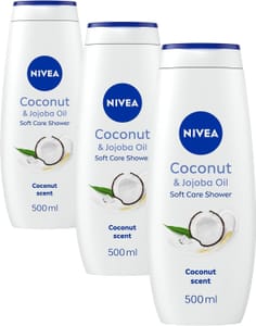 NIVEA Coconut & Jojoba Oil Shower Cream Pack of 3 - £5.40 S&S