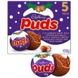 Cadbury Chocolate Christmas Puds 5 Pack
