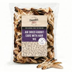 DEAL STACK - Air-Dried Rabbit Ears Natural Dog Chews 1 Kg - £21.95 S&S Voucher