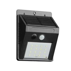 PIR Motion Sensor LED Solar Wall Light, 270 Lm, Black