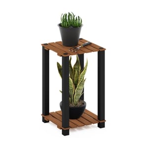 Furinno TURN-N-TUBE 2-Tier Indoor/Outdoor Plant Stand Natural