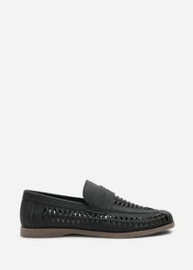 Where's That from Colby Black Weave Slip on Loafers 7
