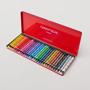 Caran D'ache Neocolor II Aquarelle Wax Pastel Tin - 30 Assorted Colours