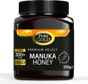 Pure Gold Manuka Honey MGO 300+ Raw New Zealand 250g - £18.46 S&S