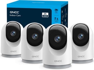 GNCC Indoor Wi-Fi Security Cameras, 4-Pack, 2K