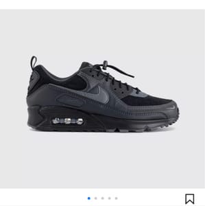 Nike Air Max 90 Trainers Black Iron Grey Anthracite Dark Smoke Grey