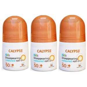 3 X 50ml Calypso Kids Blue Roll on Lotion SPF50 (£4.25/£3.87 S&S)