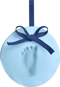 Pearhead Baby's First Handprint or Footprint Ornament Kit - Blue