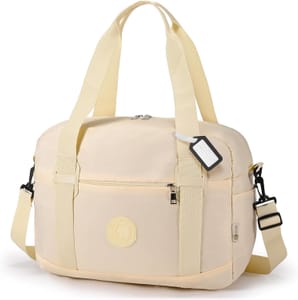 BAGZY 25L Under-Seat Travel Duffel Bag - Beige