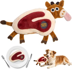 LLParty Interactive Dog Toy - Steak Design
