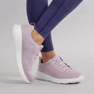 SKECHERS Women's Go Walk Joy Aurelia Trainers - Mauve/White