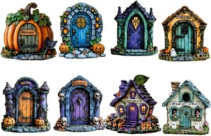 Mtbricey Halloween Elf Door Set - 8 Pieces