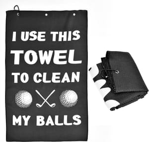 Christmas Golf Towel: Funny Secret Santa Gift for Dad