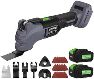 WORFCI Cordless Oscillating Multi-Tool Kit with 2 Batteries
