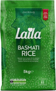 DEAL STACK - Laila Basmati Rice 5kg, Aromatic-Style - £5.70 S&S