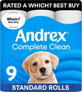 DEAL STACK - Andrex Complete Clean Toilet Roll - 9 Rolls - £3.75 S&S