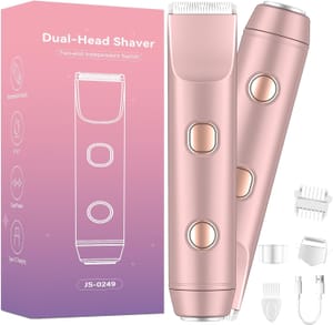 AOMEES 3-in-1 Dual-Head Lady Shaver and Bikini Trimmer
