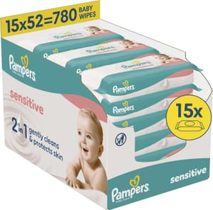 Pampers Sensitive Baby Wipes, 780 Count - £10.10 S&S