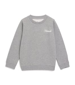 Harrods Cotton Jersey Flocked Logo Sweatshirt (9-10 Years)