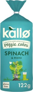 Kallo Spinach & Pesto Veggie Cakes; Lentil & Pea Crackers - £1.90 S&S