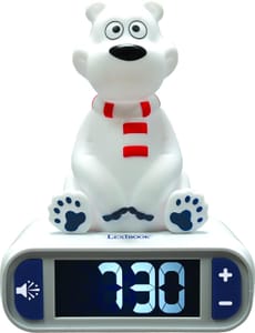 LEXIBOOK Polar Bear Nightlight Alarm Clock RL800PB