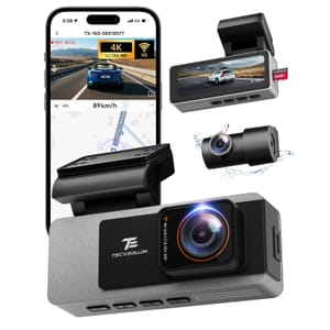 TECXERLLON Dash Cam Front and Rear Wireless 4K+2K Starlight 64GB
