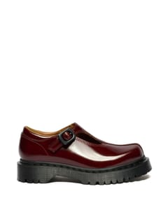 Rejena Mary Jane Patent Leather Shoes - Cherry Red